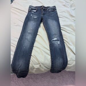 Men’s Distressed Blue Jeans